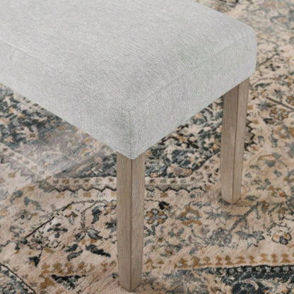 Tabitha Light Oak Dining with Light Gray Fabric