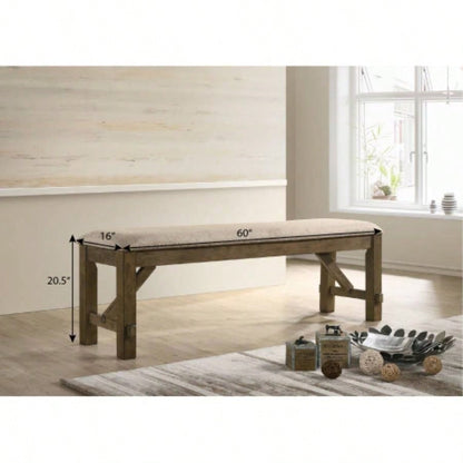 Raven Wood Fabric Upholstered Dining