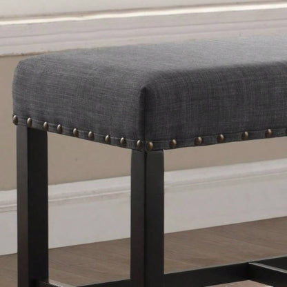 Biony Fabric Counter Height Dining with Nailhead Trim,