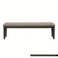 Traditional Style Wood Framed 1pc Upholstered Naihead Trim Wire Brushed Rustic Brown Dining Room Furniture