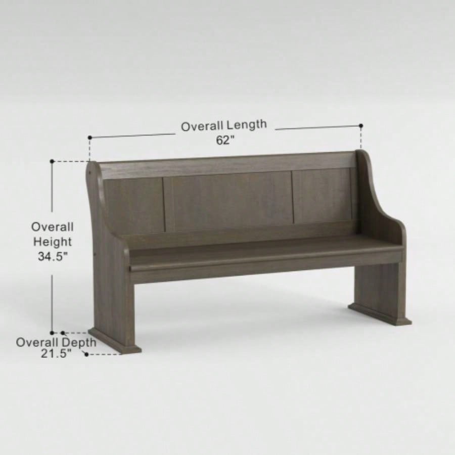 Dark Oak 1pc with Curved Arms Wooden Backrest Dining Furniture