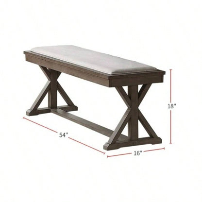 Ash Gray Contemporary Solid wood Veneer Dining Room 1pc Cushion Unique