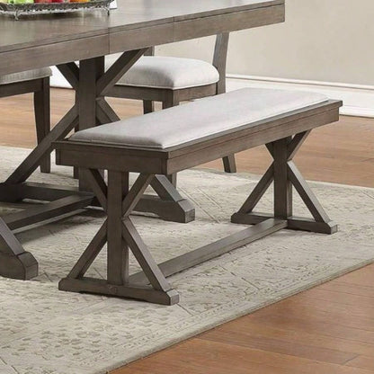 Ash Gray Contemporary Solid wood Veneer Dining Room 1pc Cushion Unique