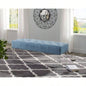 Valley Button Tufted Velvet Upholstered with Acrylic Leg, Blue