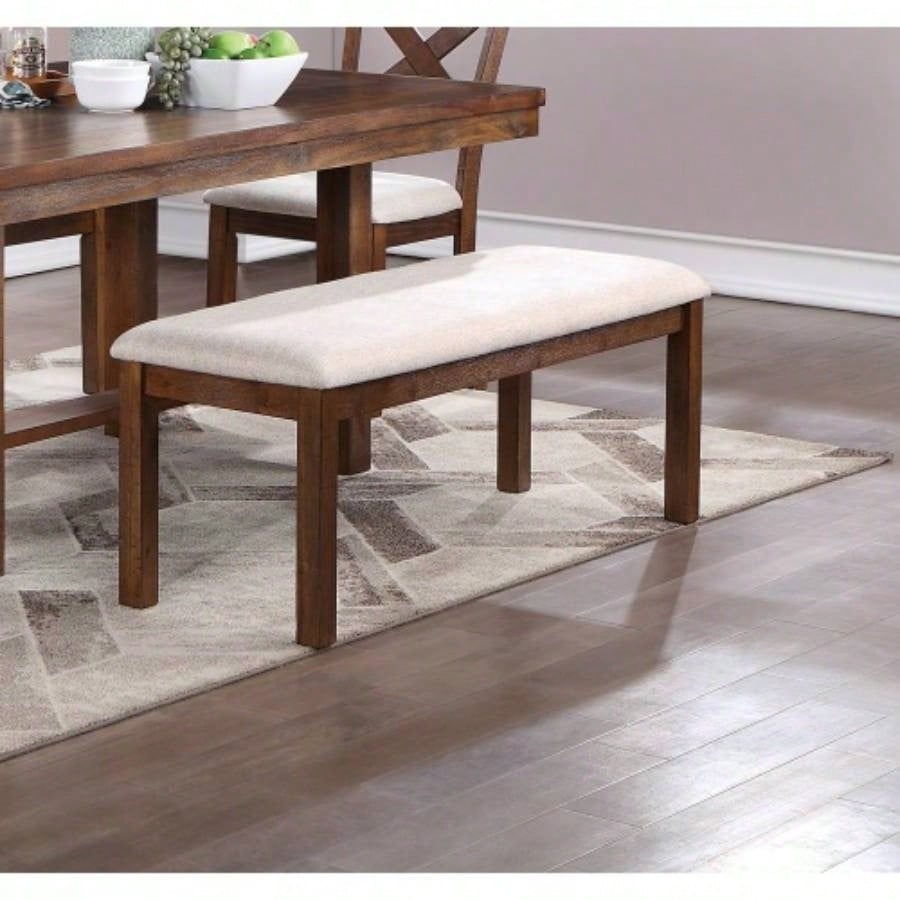 1pc Only Natural Brown Solid wood Contemporary Style Kitchen Dining Room Furniture Seating