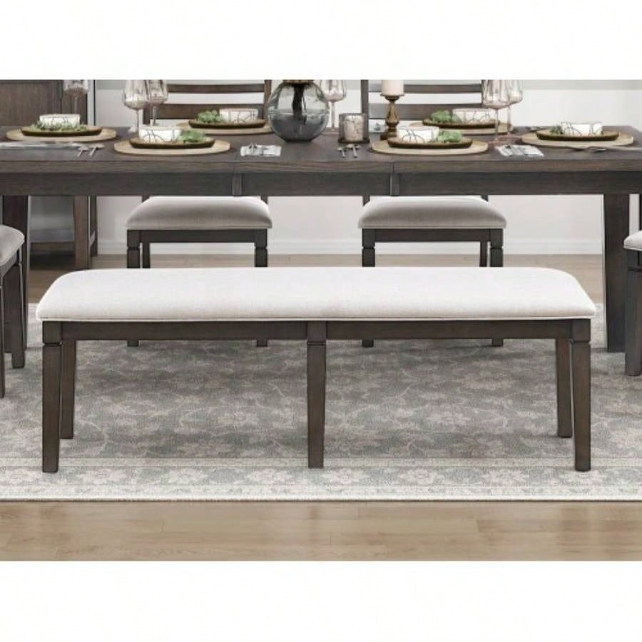 Dark Espresso Dining 1pc Upholstery Wooden Dining Room Furniture