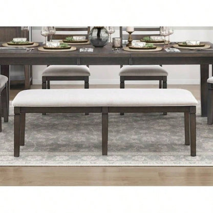 Dark Espresso Dining 1pc Upholstery Wooden Dining Room Furniture