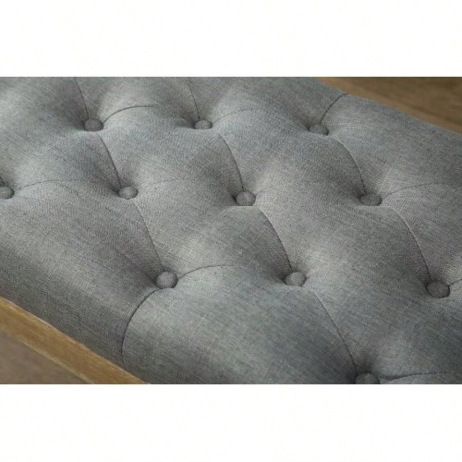 Habit Solid Wood Button Tufted Dining,