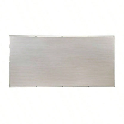 Transitional Style 1pc Upholstered Button Tufted Flannelette Cushion Silver And Gray