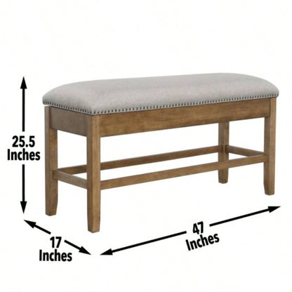 Grayson - Counter Storage With Nailhead - Dark Brown