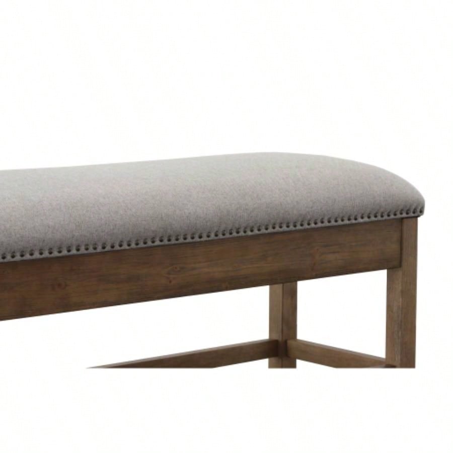 Grayson - Counter Storage With Nailhead - Dark Brown
