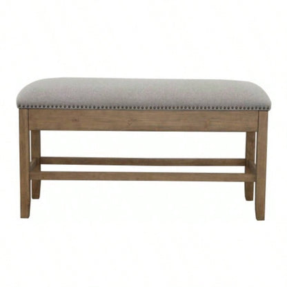 Grayson - Counter Storage With Nailhead - Dark Brown