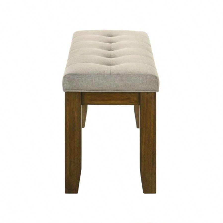 1pc Tailored Tufted Upholstered Soft Neutral Fabric Luxurious Comfort Modern Wooden Dining Room Furniture