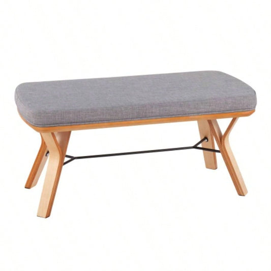 Folia Mid - Modern in Natural Wood and Light Fabric by LumiSource