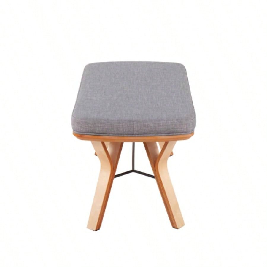 Folia Mid - Modern in Natural Wood and Light Fabric by LumiSource