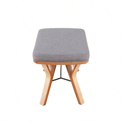 Folia Mid - Modern in Natural Wood and Light Fabric by LumiSource