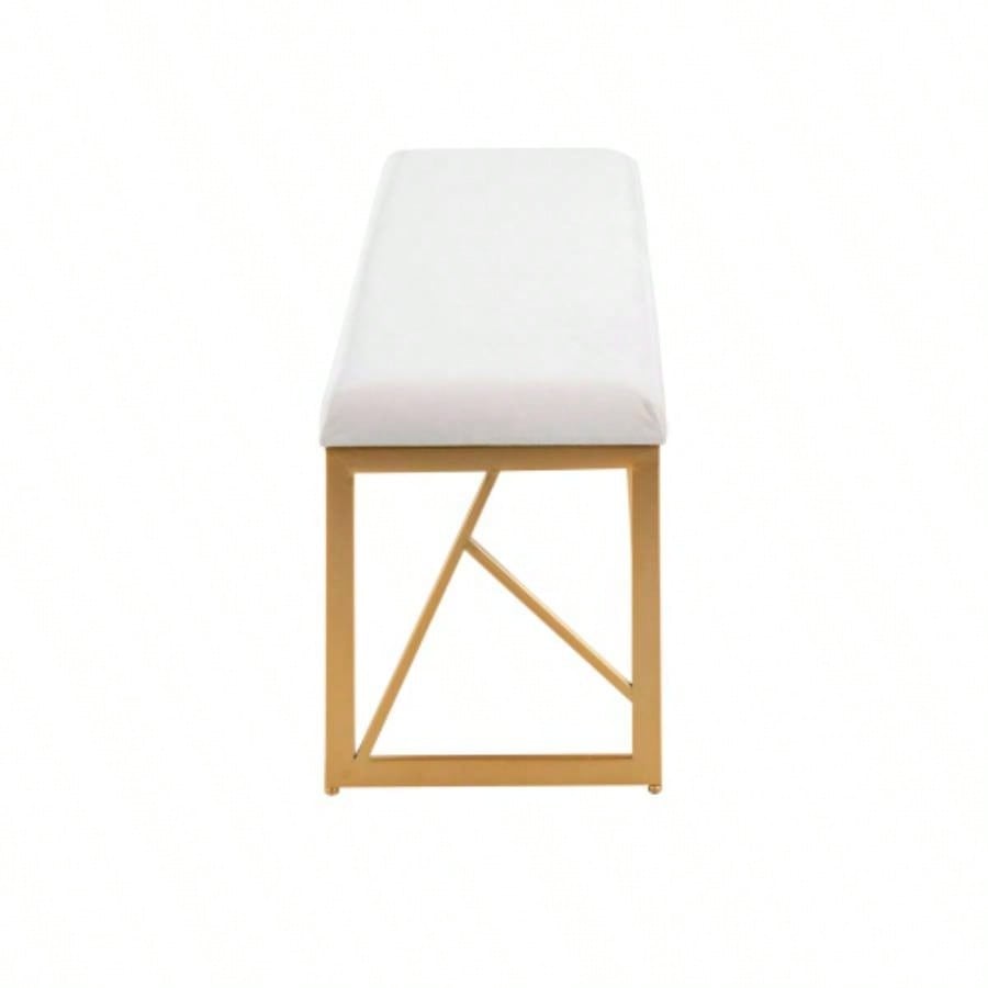 Folia Glam Metal in Gold Steel and White Velvet by LumiSource