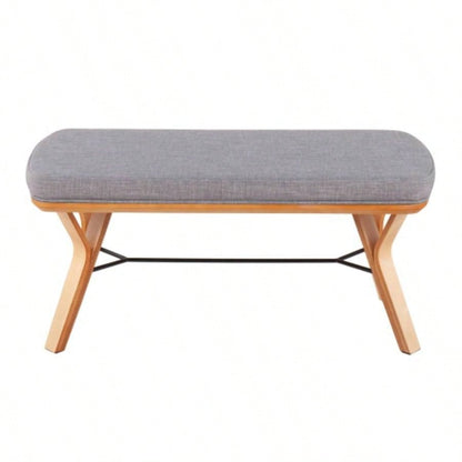 Folia Mid - Modern in Natural Wood and Light Fabric by LumiSource