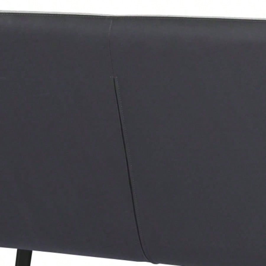 Coronado Contemporary in Brushed Gray Powder Coated and Gray Fabric