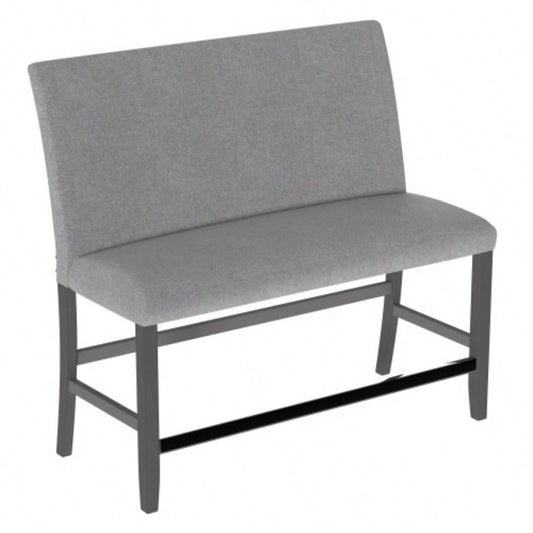 Wallace Bay Glimm Gray Upholstered With Back