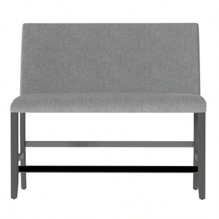 Wallace Bay Glimm Gray Upholstered With Back