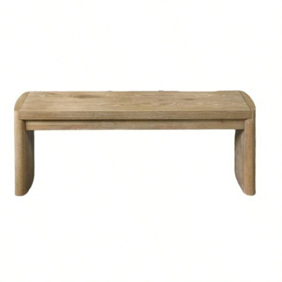 Modern Contemporary Style Upholstery Round Corners Dining Room Oak