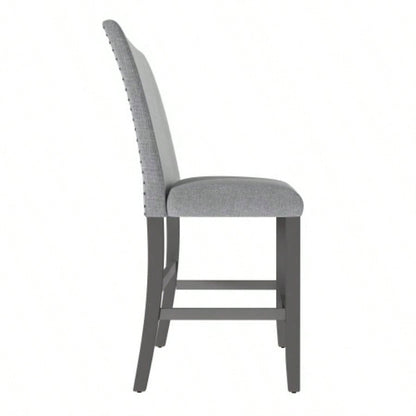 Wallace Bay Glimm Gray Upholstered With Back
