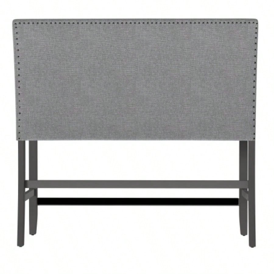 Wallace Bay Glimm Gray Upholstered With Back