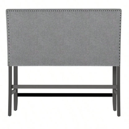 Wallace Bay Glimm Gray Upholstered With Back