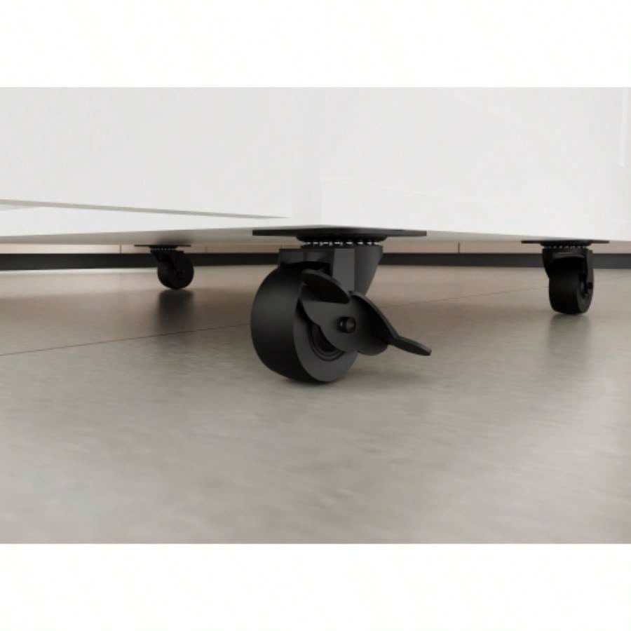 Kitchen Island with Storage on Wheels, Cart, Small Portable Island, Specialty Coffee Bar Cabinet Buffet Sideboard with Barn Door and Wheels Dining Room, Bathroom, Kitchen, Classroom,