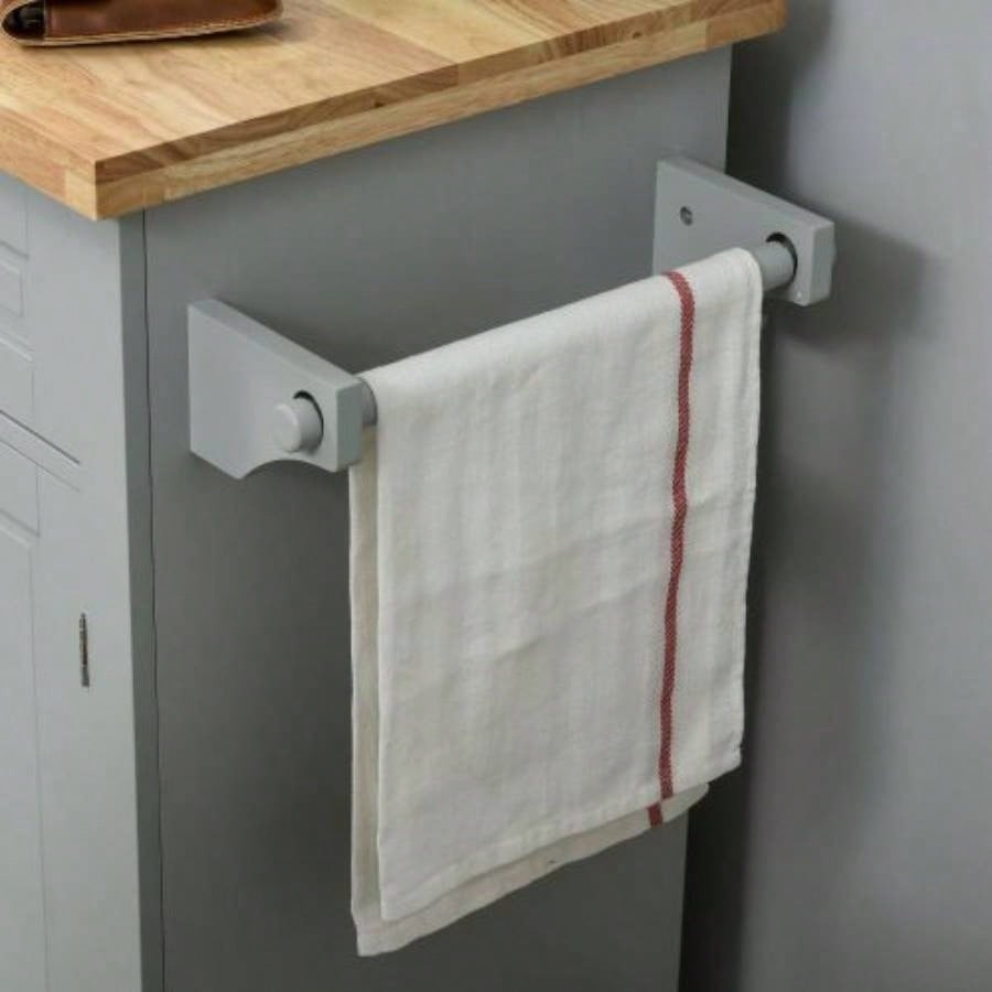HOMCOM Kitchen Island on Wheels, Rolling Cart with Rubberwood Top, Spice Rack, Towel Rack and Drawers Dining Room,