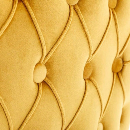 Contemporary Velvet Upholstered Wing - Back Barstools with Button Tufted Decoration and Wooden, and Nailhead Trim, Leisure Style Bar Chairs, Bar stools, Set of 4 GoldSW1824GLx2 cartons