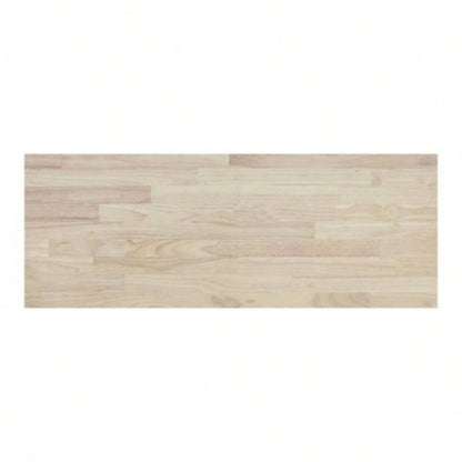 Kitchen Island with Rubber wood Countertop, Kitchen Cart on 5 Wheels with Storage Cabinet and 5 Drawers Dinning Room, White