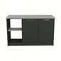 Kitchen Island Padua, Kitchen, Black/ Onyx