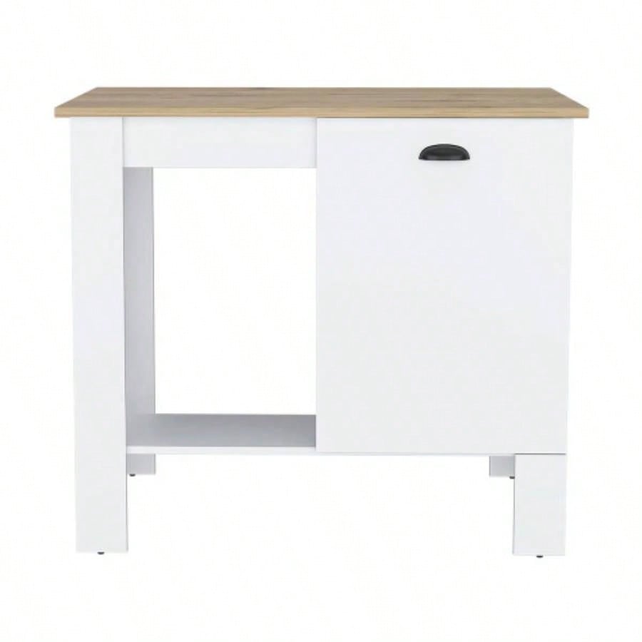 Kitchen island Shoproni, One Drawer, White