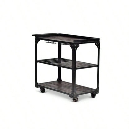 - Cart With Casters - Black