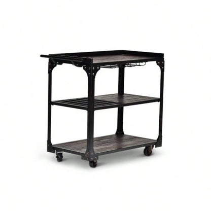 - Cart With Casters - Black