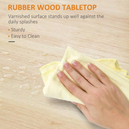 Kitchen Island Cart, Rolling Kitchen Island with Storage, Solid Wood Top, Drawer, Dining Room, White