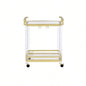 Aerin - Server Cart With Casters - Gold