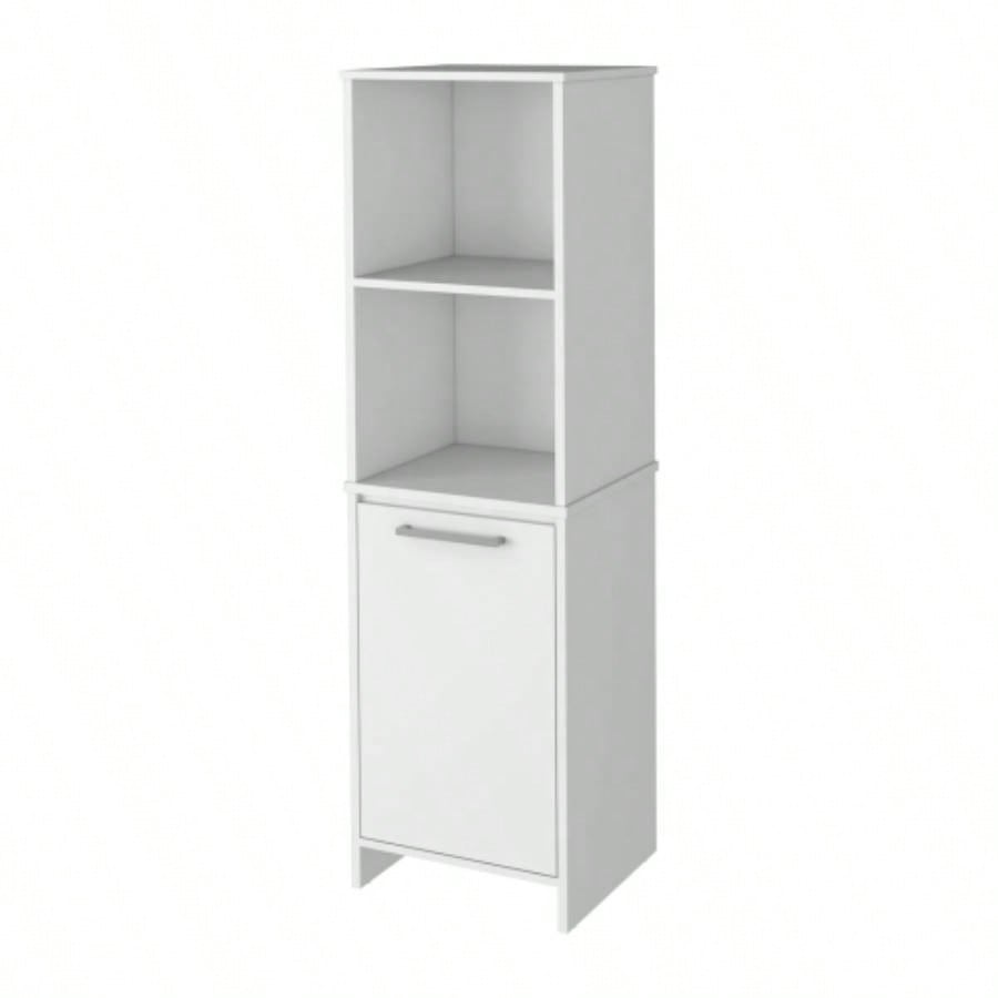 Danforth Pantry Cabinet, Single Door Cabinet, Four Shelves