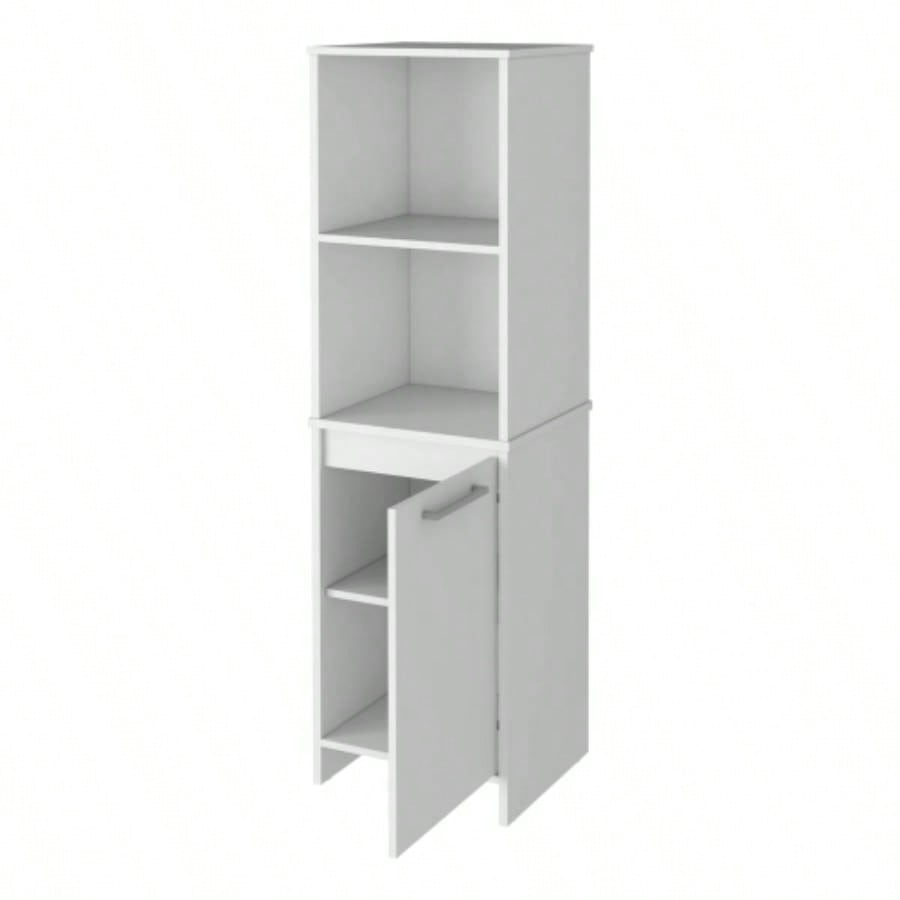 Danforth Pantry Cabinet, Single Door Cabinet, Four Shelves