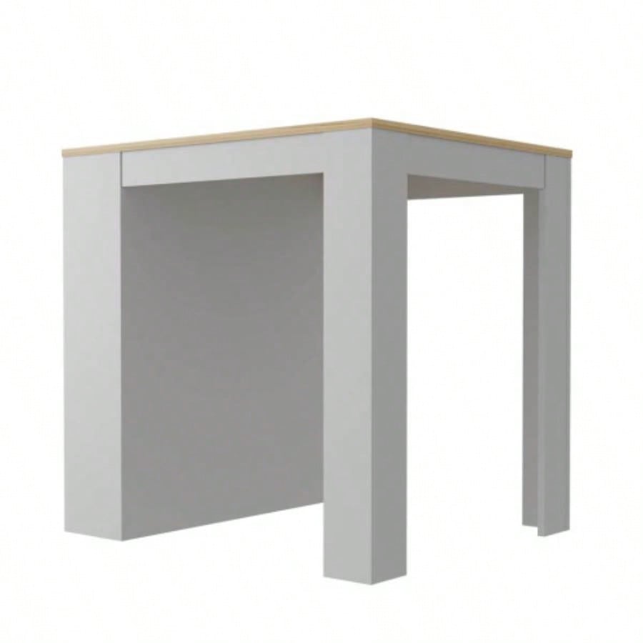 Kitchen Counter Dining Table Toledo, Kitchen, White/ Light Oak