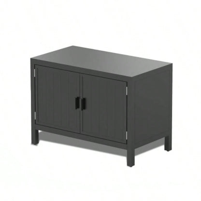 Outdoor Kitchen Island with Storage, Aluminum Kitchen Storage Island Outdoor Grill Table, Freestanding Outdoor Prep Table Grill Storage Cabinet with Protective Cover BBQ, Deck, Patio