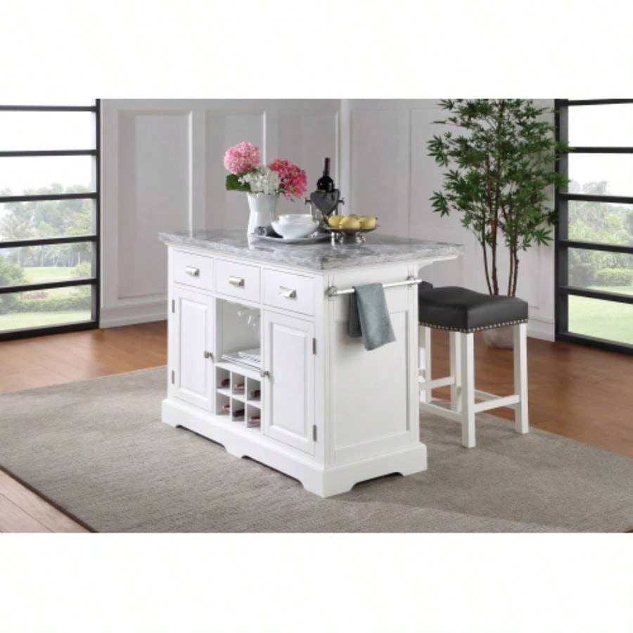 Zermatt - Kitchen Island - White
