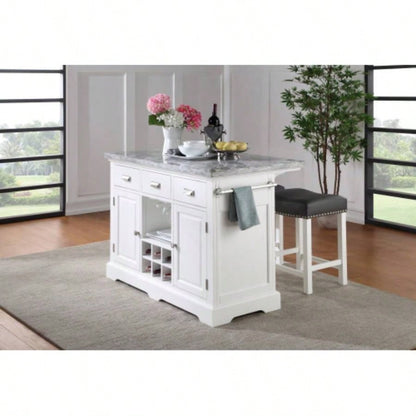 Zermatt - Kitchen Island - White