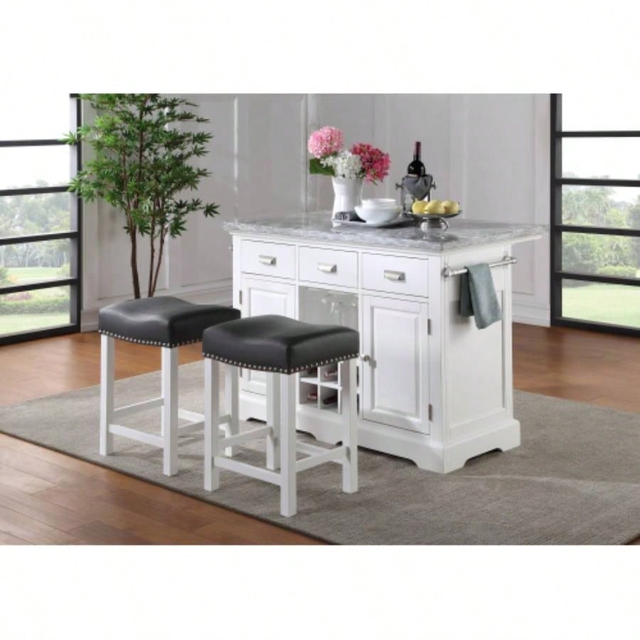 Zermatt - Kitchen Island - White