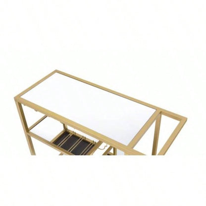 Adamsen Mirrored Champagne Serving Cart