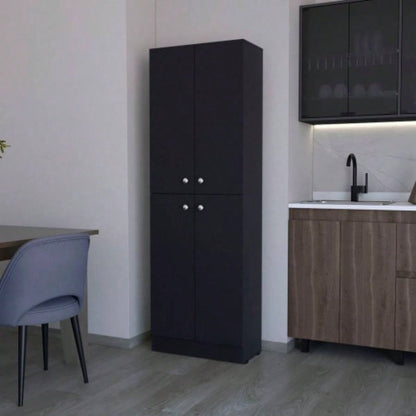 Cameron Pantry Cabinet with 4 doors and 5 hidden shelves