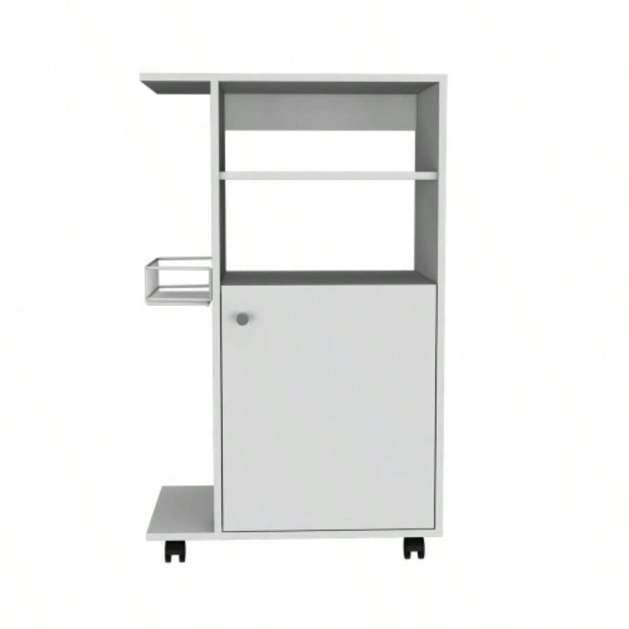 Napenthe 1 - Shelf Kitchen Cart with Caster White