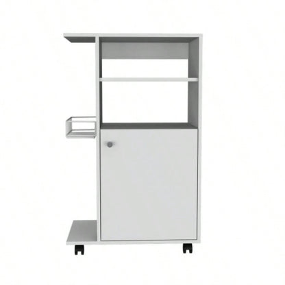 Napenthe 1 - Shelf Kitchen Cart with Caster White